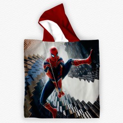 Детско плажно пончо с качулка от мека и абсорбираща хавлия 13380 Детско плажно пончо с качулка от мека и абсорбираща хавлия 13380