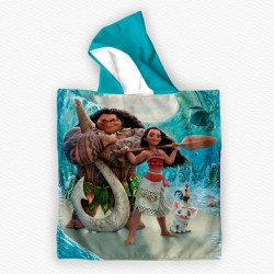 Детско плажно пончо с качулка от мека и абсорбираща хавлия 13377 Детско плажно пончо с качулка от мека и абсорбираща хавлия 13377