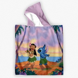 Детско плажно пончо с качулка от мека и абсорбираща хавлия 13375 Детско плажно пончо с качулка от мека и абсорбираща хавлия 13375