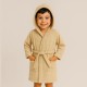 Детски памучен халат в бежов цвят