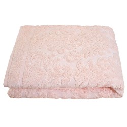 Хавлиена кърпа от 100% памук Делинда в цвят розово