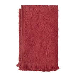 Хавлиена кърпа от 100% памук Аксела в цвят бордо