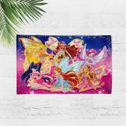 3D Плажна хавлиена кърпа Уинкс Клуб