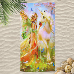 3D детска хавлиена кърпа ЕДНОРОГ