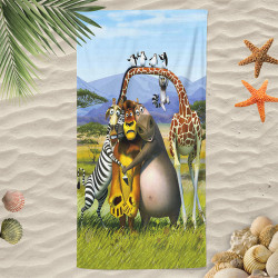 3D детска хавлиена кърпа МАДАГАСКАР