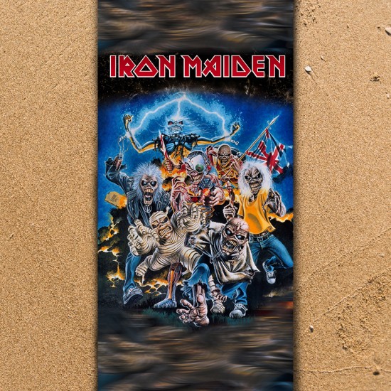 Плажна хавлиена кърпа Iron Maiden