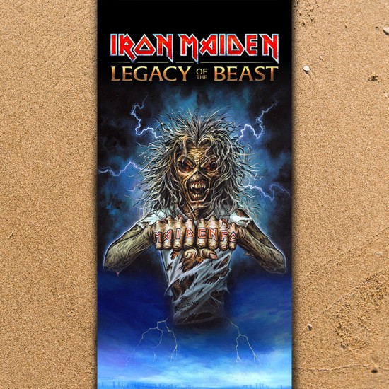 Плажна хавлиена кърпа Iron Maiden Legasy & Beast