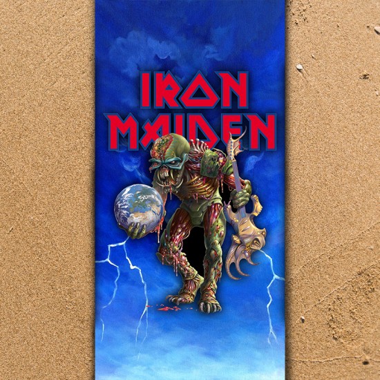 Плажна хавлиена кърпа Iron Maiden Zombie