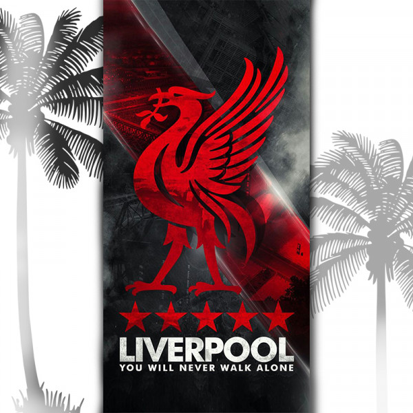 Плажна хавлиена кърпа Liverpool five stars
