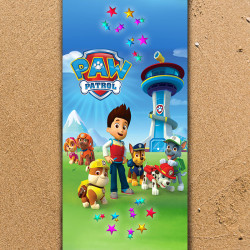 Плажна хавлиена кърпа Paw Sky