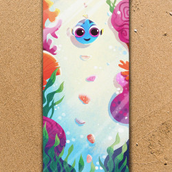 Плажна хавлиена кърпа  "Морско дъно"