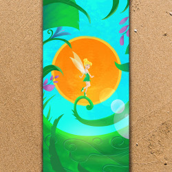 Плажна хавлиена кърпа  "Tinkerbell" Плажна хавлиена кърпа  "Tinkerbell"