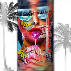 Плажна хавлиена кърпа  "POW"