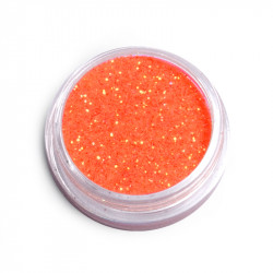 Фин брокат за декорация на маникюр (Тъмно Оранжево)