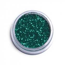 Фин брокат за декорация на маникюр (Тъмно зелен)