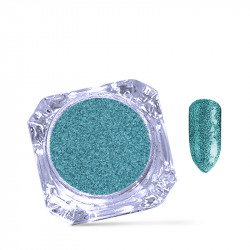 Пигментна пудра за декорация на нокти PG - Синьо-зелено