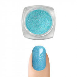 Пигментна пудра Русалка ефект за декорация на нокти (Светло син)