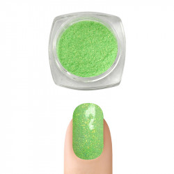 Пигментна пудра Русалка ефект за декорация на нокти (Зелен)