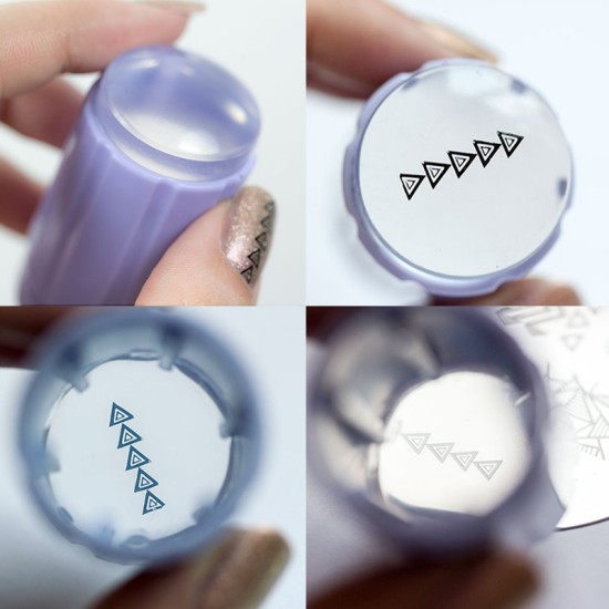Комплект печат за трансфер на декорации за нокти с прозрачно дъно