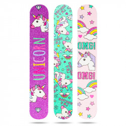 3 броя пили за оформяне естествени нокти ''Unicorns''