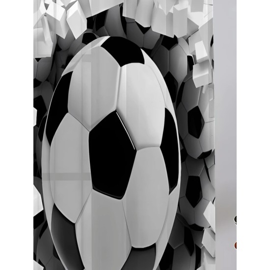 Комплект от 2 броя пердета с 3D принт футбол