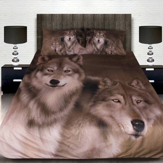 3D луксозен спален комплект Wolfs