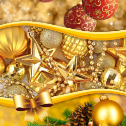 3D луксозен коледен спален комплект 9349