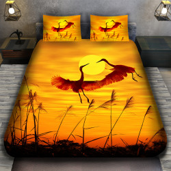 3D луксозен спален комплект Жерав