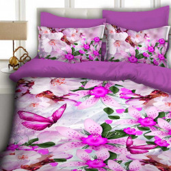 Комплект от 3D луксозно спално бельо Spring Limited 11304