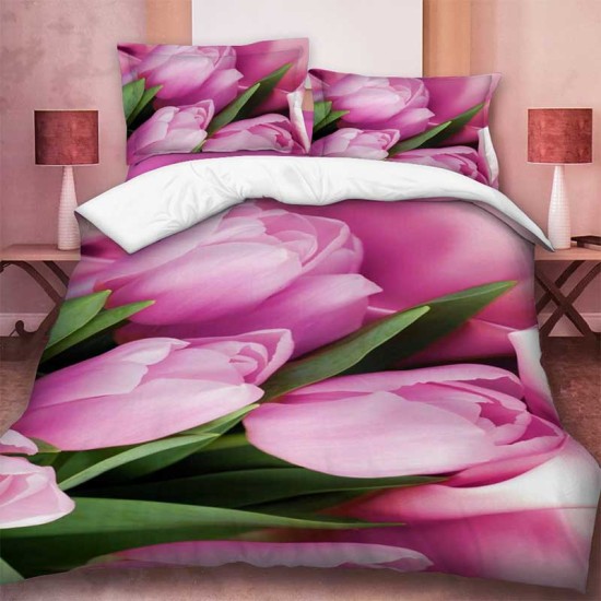 Комплект от 3D луксозно спално бельо Spring Limited