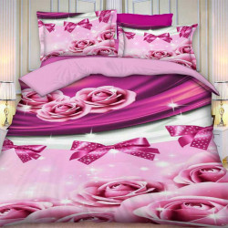 Комплект от 3D луксозно спално бельо Spring Limited 7904