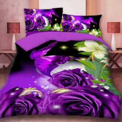 Комплект от 3D луксозно спално бельо Spring Limited 7907