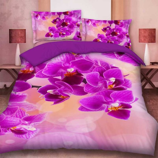 Комплект от 3D луксозно спално бельо Spring Limited 7910