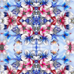 Комплект от 3D луксозно спално бельо Spring Limited 7911