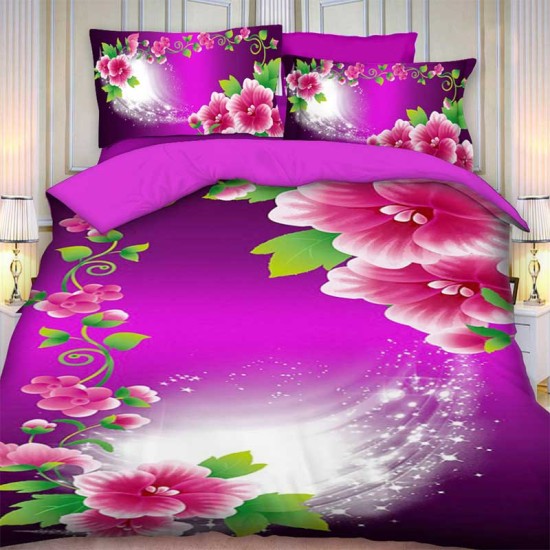 Комплект от 3D луксозно спално бельо Spring Limited 7913
