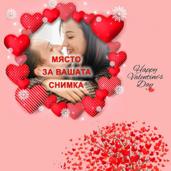 Романтичен 3D спален комплект с Ваша снимка 11140