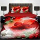 3D луксозен спален комплект Свети Валентин 7779