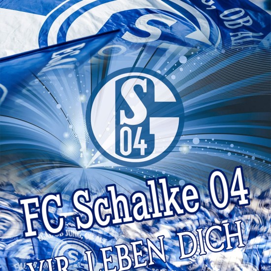 3D луксозен спален комплект FC Schalke 04