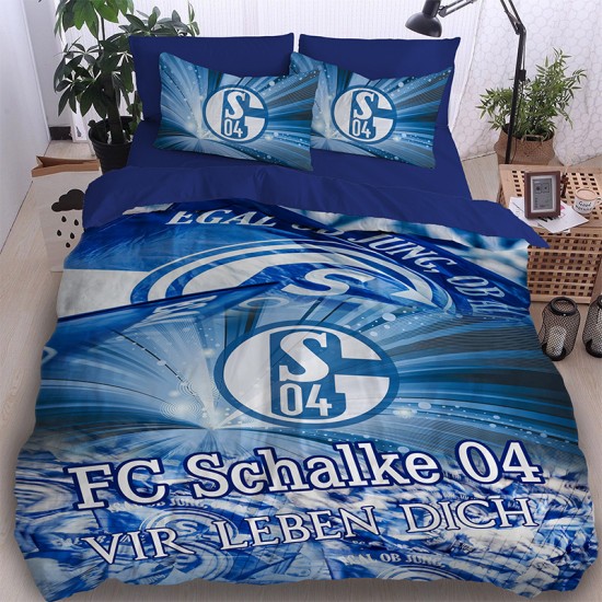 3D луксозен спален комплект FC Schalke 04