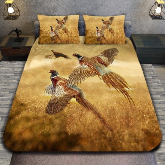 3D луксозен спален комплект Gold Pheasant