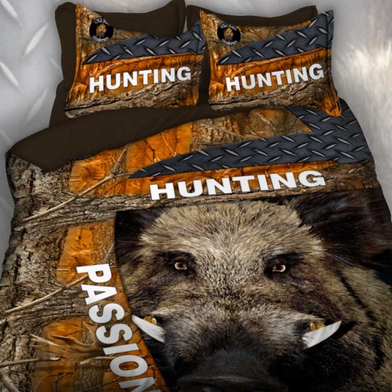 3D луксозен спален комплект лов и риболов Hunting Passion
