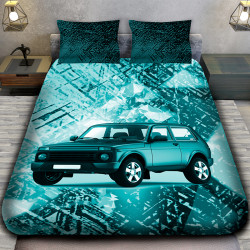 3D луксозен спален комплект 6855 + подарък надпис