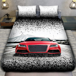 3D луксозен спален комплект 4968 + подарък надпис