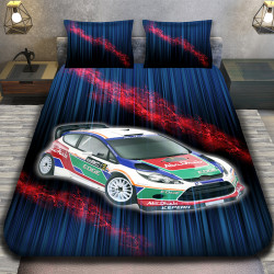 3D луксозен спален комплект 4977 + подарък надпис