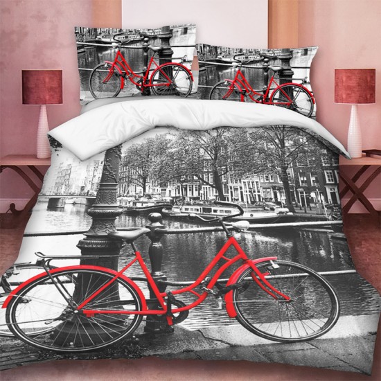 3D луксозен спален комплект велосипед