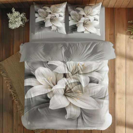 Комплект от 3D луксозно спално бельо Spring Limited 13940