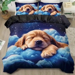 3D луксозен спален комплект Dog 13933