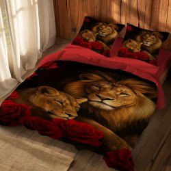 3D луксозен спален комплект Lions 13934