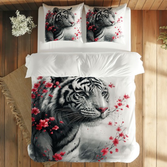 3D луксозен спален комплект Тигър 13935