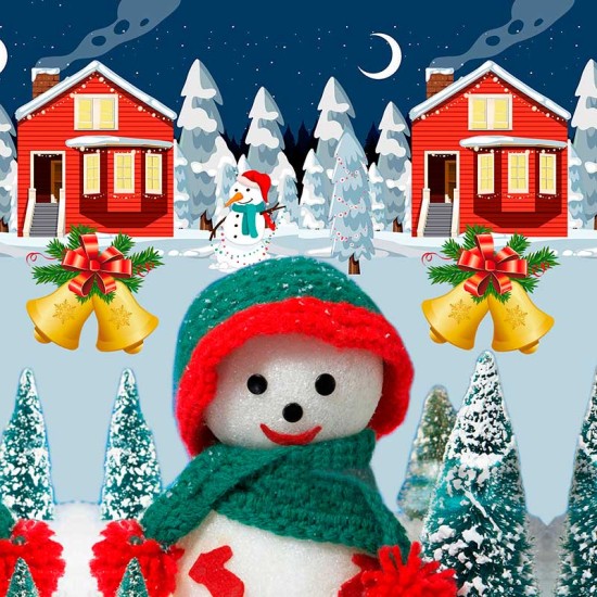 3D луксозен коледен спален комплект 12084